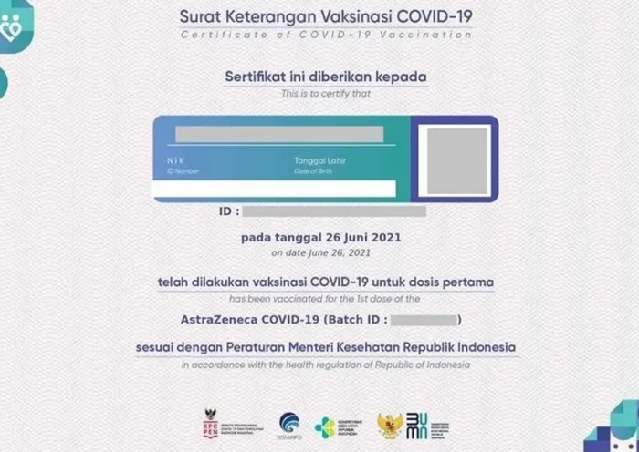 Cek dan Download Sertifikat Vaksin Covid-19